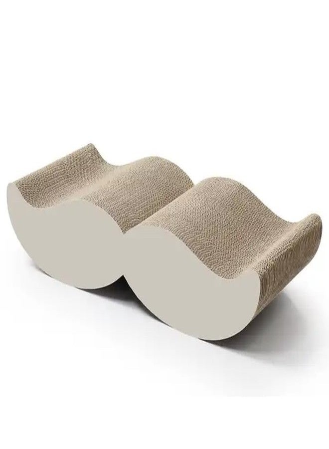 KittuPet Cat Scratchers Active Play Currugated Cardboard Natural Cat Scratcher Dofa Scratcher Pet Scrtacher cat scat mat Large Size Moon Cat Scractcher Post Pack of 1 Suitable for All Type of Breeds - Image 3